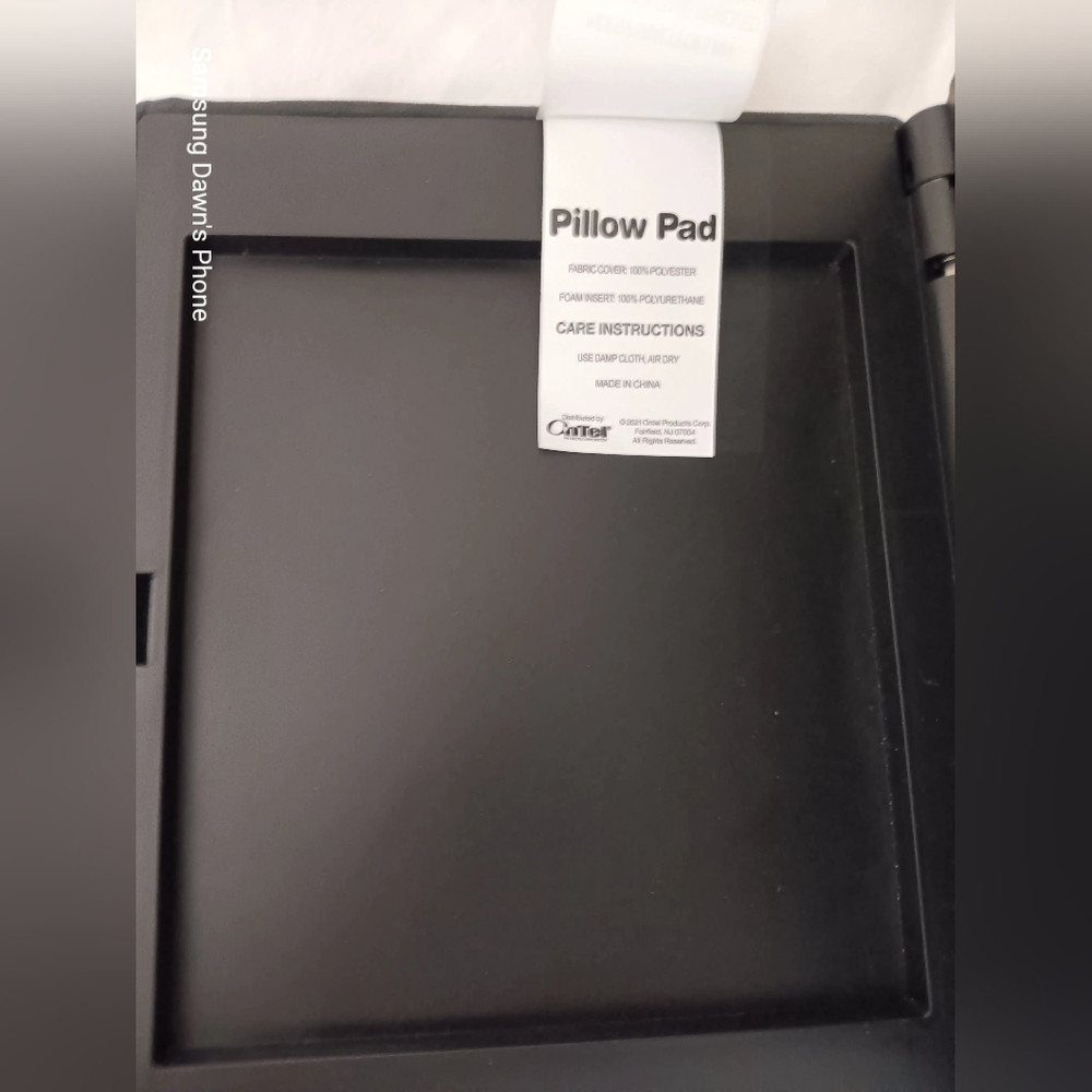 Lap pillow pad for comfort to use for tablet or phone.